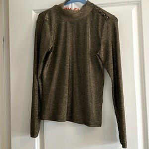 Gold/brown glitter Heartloom top from Revolve- size small.